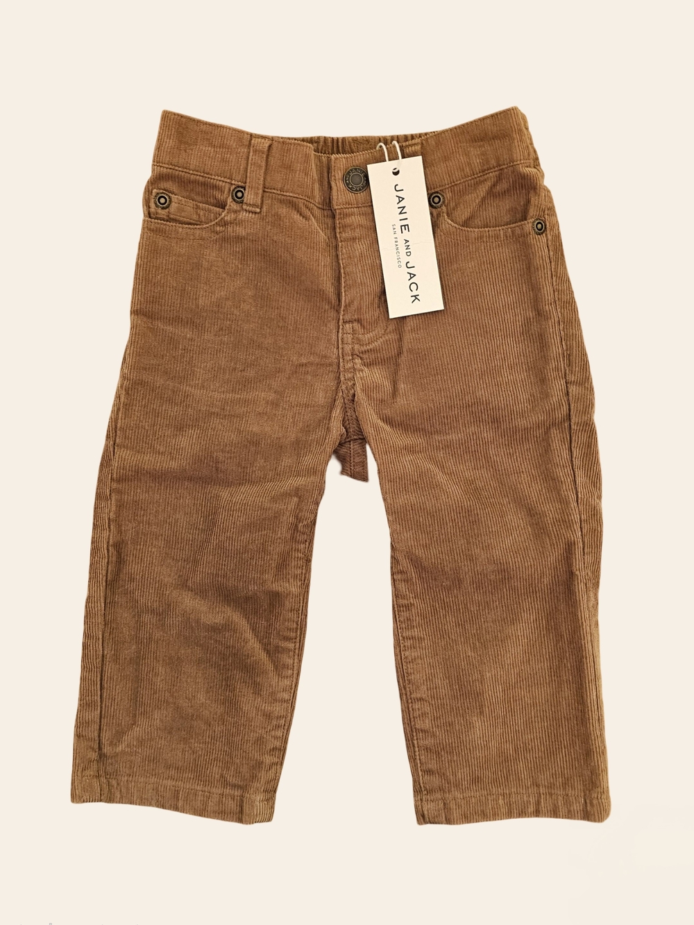 Janie and Jack Brown Corduroy Pants 12-18 Months NWT